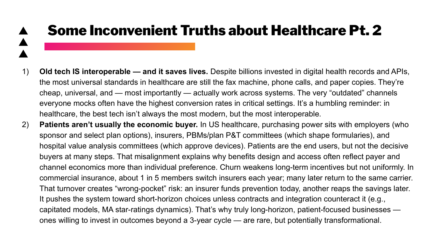 Slide 15: Some Inconvenient Truths About Healthcare Pt. 2